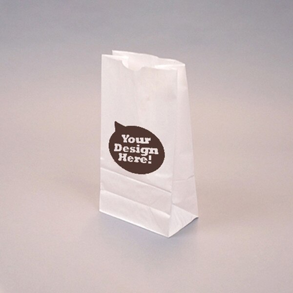 Custom-Printed White Kraft 6-lb Bag